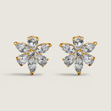 Marquise and Pear Flower Earring