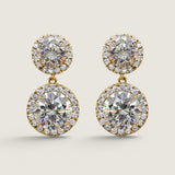 1.25CT WITH 2.5CT DROP PAVE EARRING - EF1155/CZ