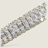 CHANNEL SET EMERALD CUT WITH ROUNDS - BF1014/CZ