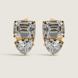 Toi et Moi Pear and Emerald-Cut Earrings (7.5 TCW)