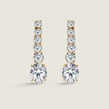 Graduated Round Earring with Oval Drop (6TCW)