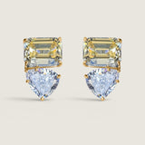 Toi et Moi Pear and Canary Emerald-Cut Earrings (5.5 TCW)