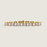 Emerald-Cut, Multi-Color Alternating East-West Bracelet