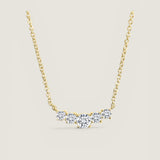 Graduated 5 Stone Pendant Necklace