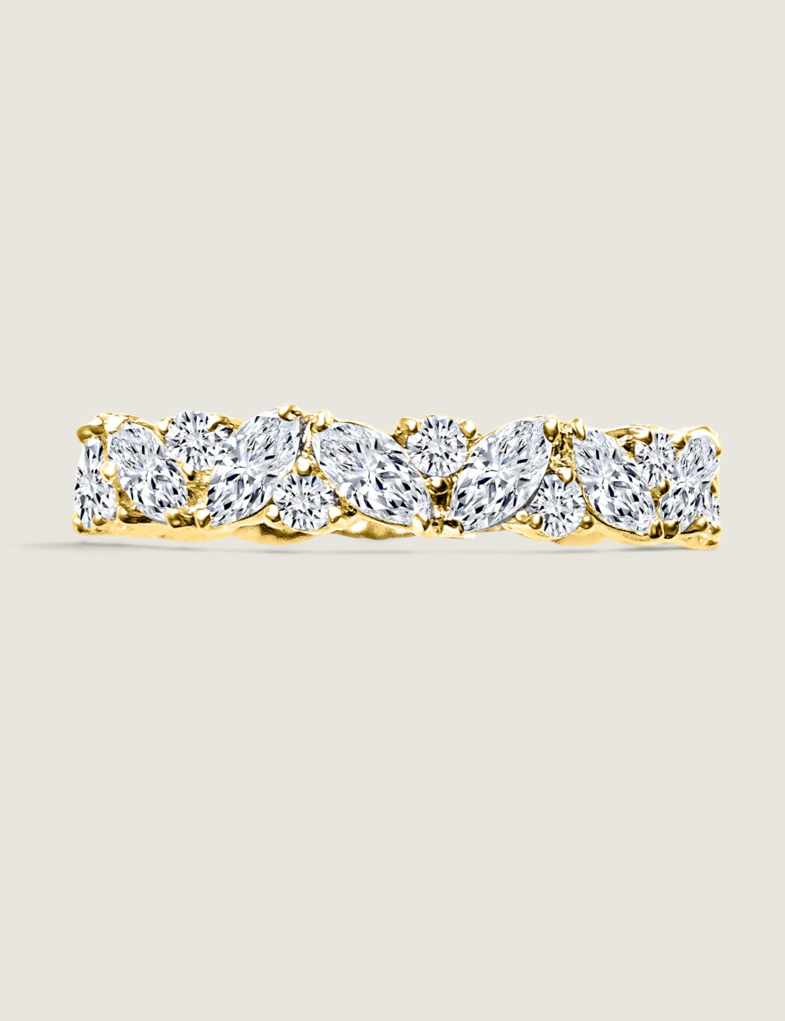 Marquise and Round Fashion Eternity Band(2.5 TCW)