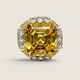 Extra Large Canary Cocktail Ring