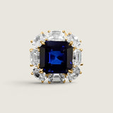 8ct Cushion Cut Ring (12 TCW) F1552-SAP-CZ-14KT