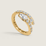Swirl Pear Shape Ring