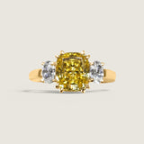 9X7(2.5CT) CUSHION CUT WITH OVAL SIDES(.25CT) - F1482-CAN-CZ-14K