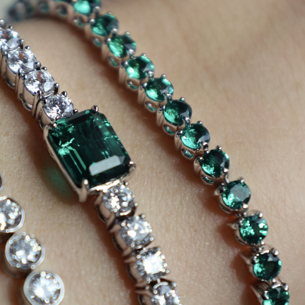 Fiery ruby red gemstones